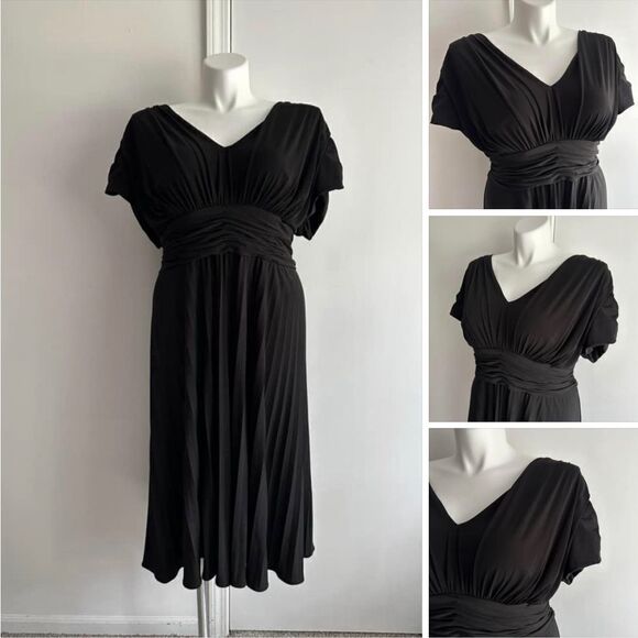 Black Suzi Chin for Maggy Boutique Dress, Size 18W - Picture 1 of 7